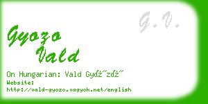 gyozo vald business card